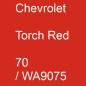 Preview: Chevrolet, Torch Red, 70 / WA9075.